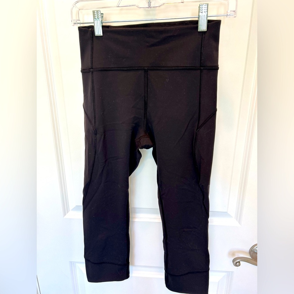lululemon athletica cropped Black Leggings